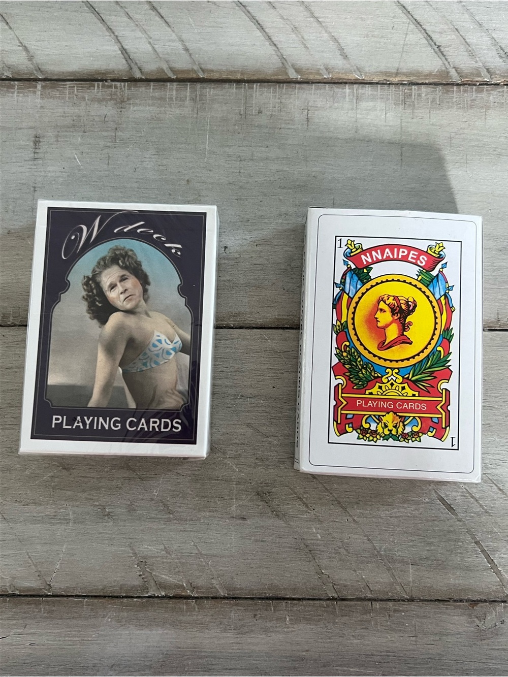 Vintage Style Playing Cards Set - White Decks